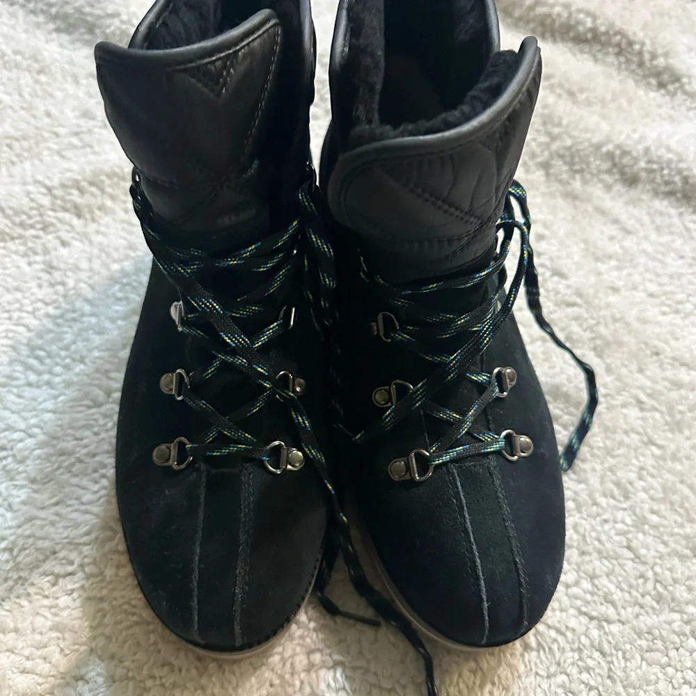 UGG Black Quilted Winter Boots